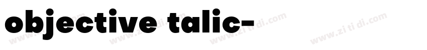 objective talic字体转换